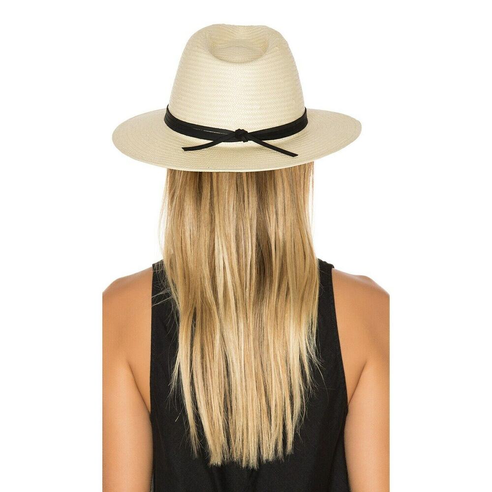 Brixon NWT Women's Ivory Pacific Fedora Straw Hat Size S - Picture 4 of 11